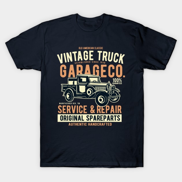 Vintage Truck T-Shirt by lionkingdesign